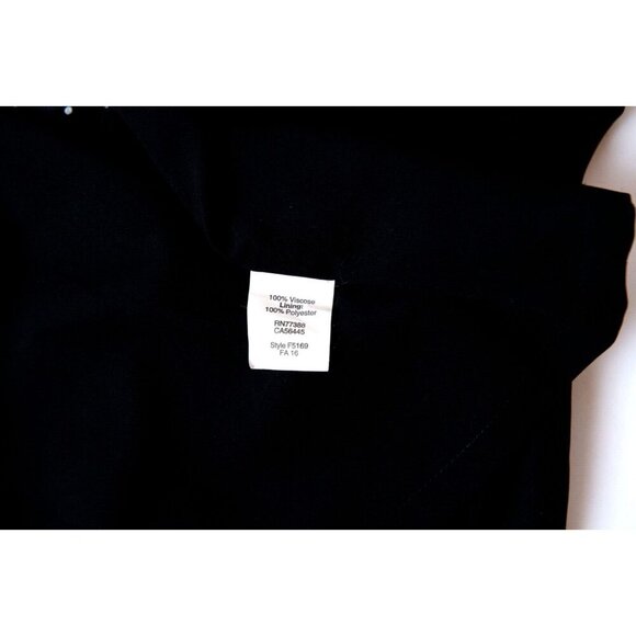 Madewell Dress Women's Size 2 Black Scatter Dot Zip Back Shift Mini Polka Dot - Picture 8 of 8